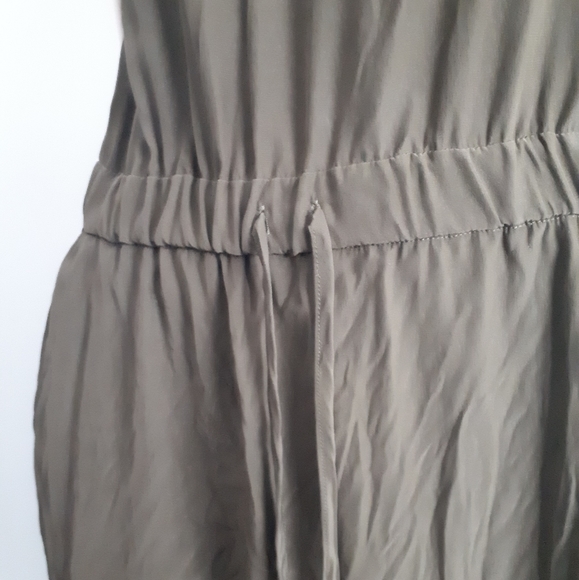 Parker | Two-tone Silk Dress with Mesh Detail - Picture 8 of 10